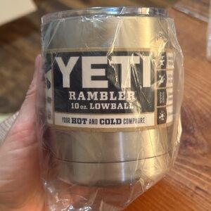 Yeti Stainless Steel Lowball Tumbler - Silver Finish